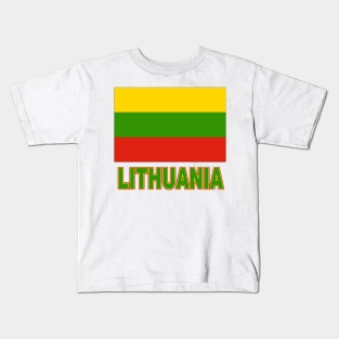 The Pride of Lithuania - Lithuanian Flag Design Kids T-Shirt